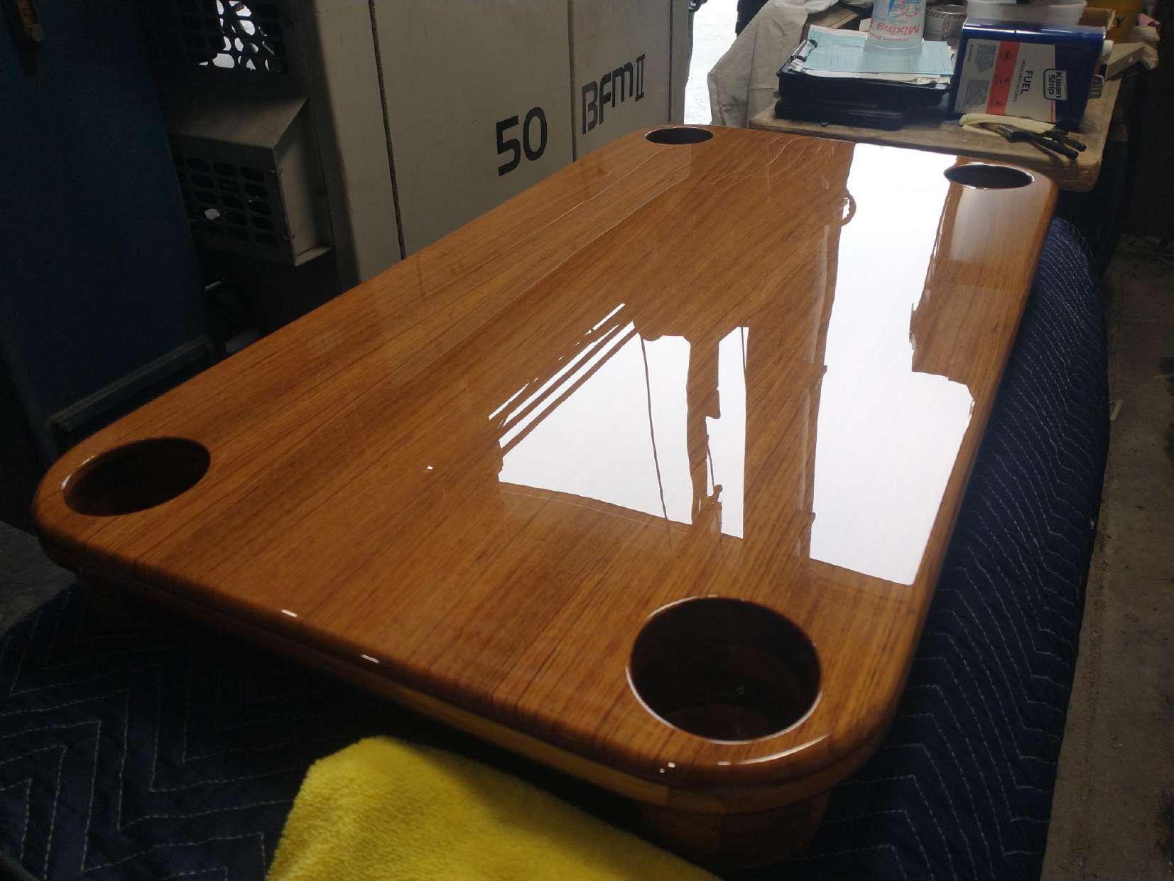 Teak deck refinishing